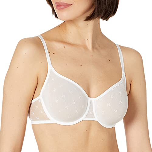 Soutien-gorge corbeille DKNY Monogram Mesh sans armature rigide opacifiante confort
