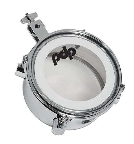 Pacific Drums by DW Mini Timbale, acero chapado en cromo, 4 x 8 pulgadas