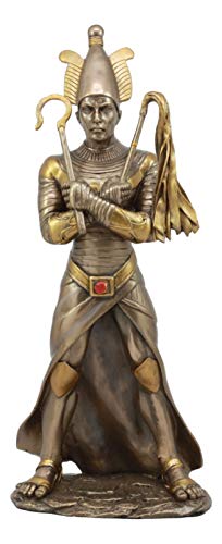 Ebros Egyptian God of The Dead Osiris Holding Crook and Flail Statue 11.5" Tall Ancient Mythology Decor Figurine