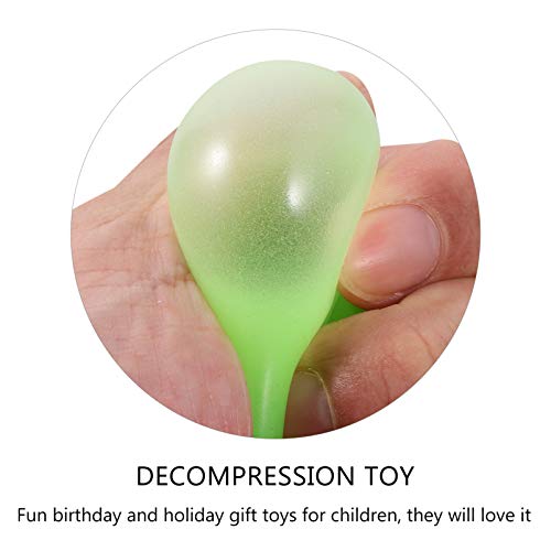 NICEXMAS 4 Pcs Brinquedos de Bola de DescompressÃ£o para Estresse Bolas de Parede Adesiva Fluorescen