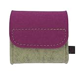 Botiquín de bolsillo premium de Ebro de fieltro de lana auténtica, 12 trabillas para tubos de globuli, farmacia de viaje, bolsa globuli, estuche para almacenamiento de farmacia homeopática casera de