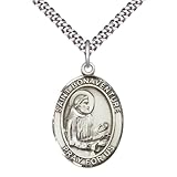 ✅ SAINT BONAVENTURE MEDAL – Patron Saint of Bowel Disorders, symbolizing healing, faith, and perseverance ✅ HIGH-QUALITY PEWTER PENDANT – Finely detailed craftsmanship for a meaningful and timeless devotional piece ✅ IDEAL PENDANT SIZE: 1-inch tall b...