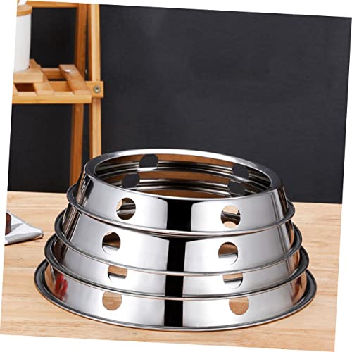 Luxshiny 2 Unidades Fogão a Gás Anel Wok Redondo Substituição De Tripés De Fogão Queimador Wok Supor