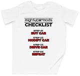 Mighty Mods Check List Blanc Garçons Enfant Filles T-Shirt Unisexe Taille XS White Kid's Boys Girls Tee Size XS