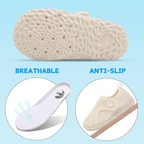 Image of FEETCITY Kids Water Shoes Swim Shoes Toddler Aqua Socks Non-Slip Quick Dry Barefoot Sports Shoes Outdoor for Boys Girls
