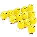 FGASAD Lot de 36 petits poussins de Pâques mignons en peluche pour enfant Motif poussin Jaune