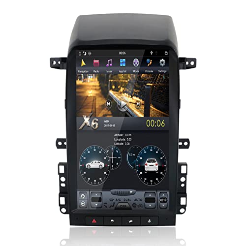 MOOKAKA Android Auto radio 2 Din Navegación GPS Unidad principal Radio Tesla para Chevrolet Captiva 2008-2012 Reproductor Multimedia 13.6 pulgadas pantalla vertical apoyo Carplay DSP WIFI (PX6,4+32GB)