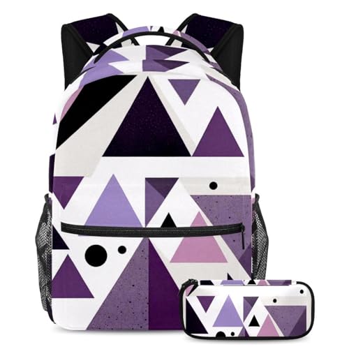 Sac à dos ergonomique violet pour soulager le dos des enfants et des adolescents