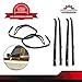 MAPM Driver And Passenger side Inner & Outer Belt Weatherstrip Kit, Weatherstrip Seal Door Window Glass Run Channel Kit For Chevy/GMC Truck, 1981-1991
