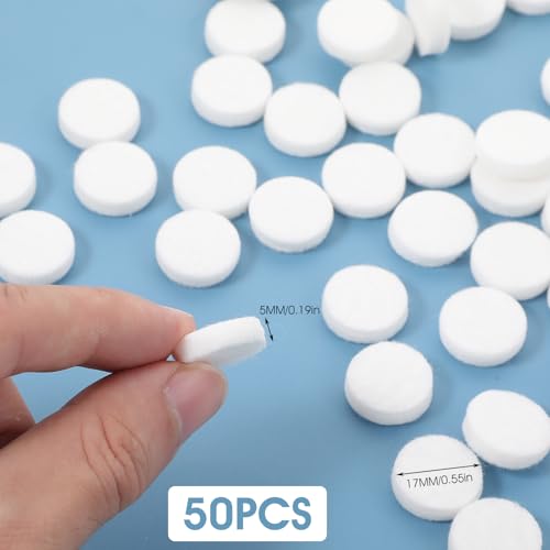 Image of JJUNW 50 Pcs Car Air Vent Clip Replacement Pads, Car Air Freshener Refill Diffuser, Refillable Drift Car Vent Clips Essential Oil Car Freshener for Refill Felt Pads Essential Oil Diffuser Cotton Pads