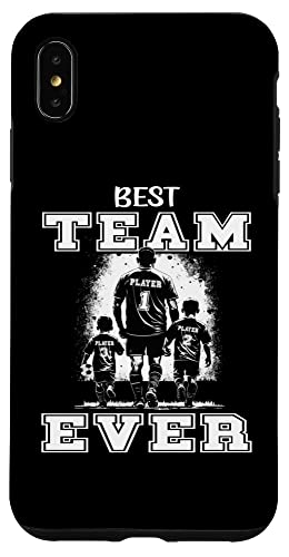 Football Papa - Best Team Ever - 2 Sons Father's Day Case for iPhone XS Max Football Papa - Best Team Ever - 2 Sons Father's Day Case for iPhone XS Max