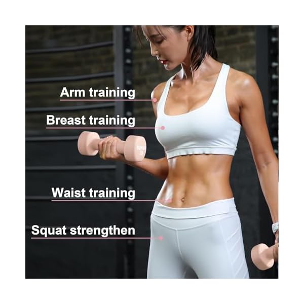 RUNWE Dumbbells Set of 2 - Cast Iron Dumbbell Pairs Options for 1 3 5 7 OR 10 LB Each, Hand Weights Sets Exercise & Fitness Dumbbell Free Weights for Child, Women, Men (Sold in One Pair Not All Sets) - Image 5