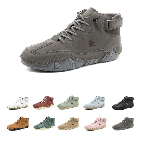 Nevova Men's Orthopedic Sneakers, Waterproof Non-Slip Lightweight Arch Support, Slip-On Non-Slip Breathable High Top Boots