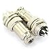 DGZZI 5Pairs GX16 4Pin Male Female Circular Aviation Connector Plug 16MM Wire Panel Metal Connector