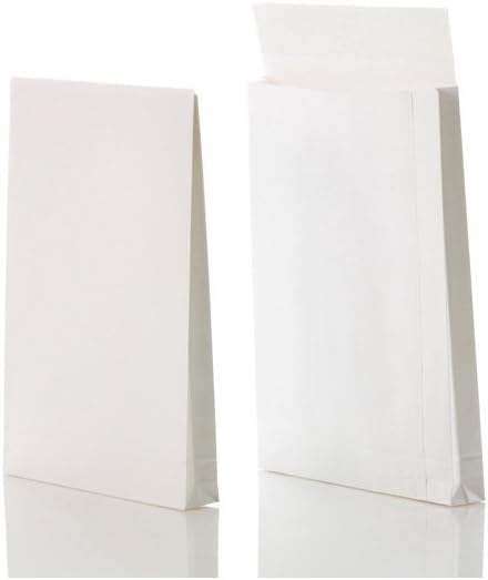 Post 00011823 Folding Envelope Square Bottom Peel and Seal Pack of 250 Kraft Paper B4 250 x 353 x 250 x 40 mm, White, 150 g