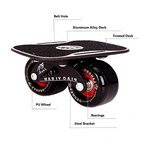 Image of Slyk Drift Skates Freeline Drift High Rebound Skate Split Skateboard Outdoor Sliding Skates with Aluminum Anti-Slip Plate, 70mm Wheels and ABEC-7 608 Bearings, Portable Design (Drifters)