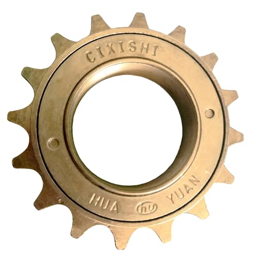 BQPOLING Single Speed Bike Freewheel, 16T/18T Compatible with 1/2\'\' x 1/8\'\' Bicycle Freewheel Threaded Type Freehub Replacement Parts (16T)