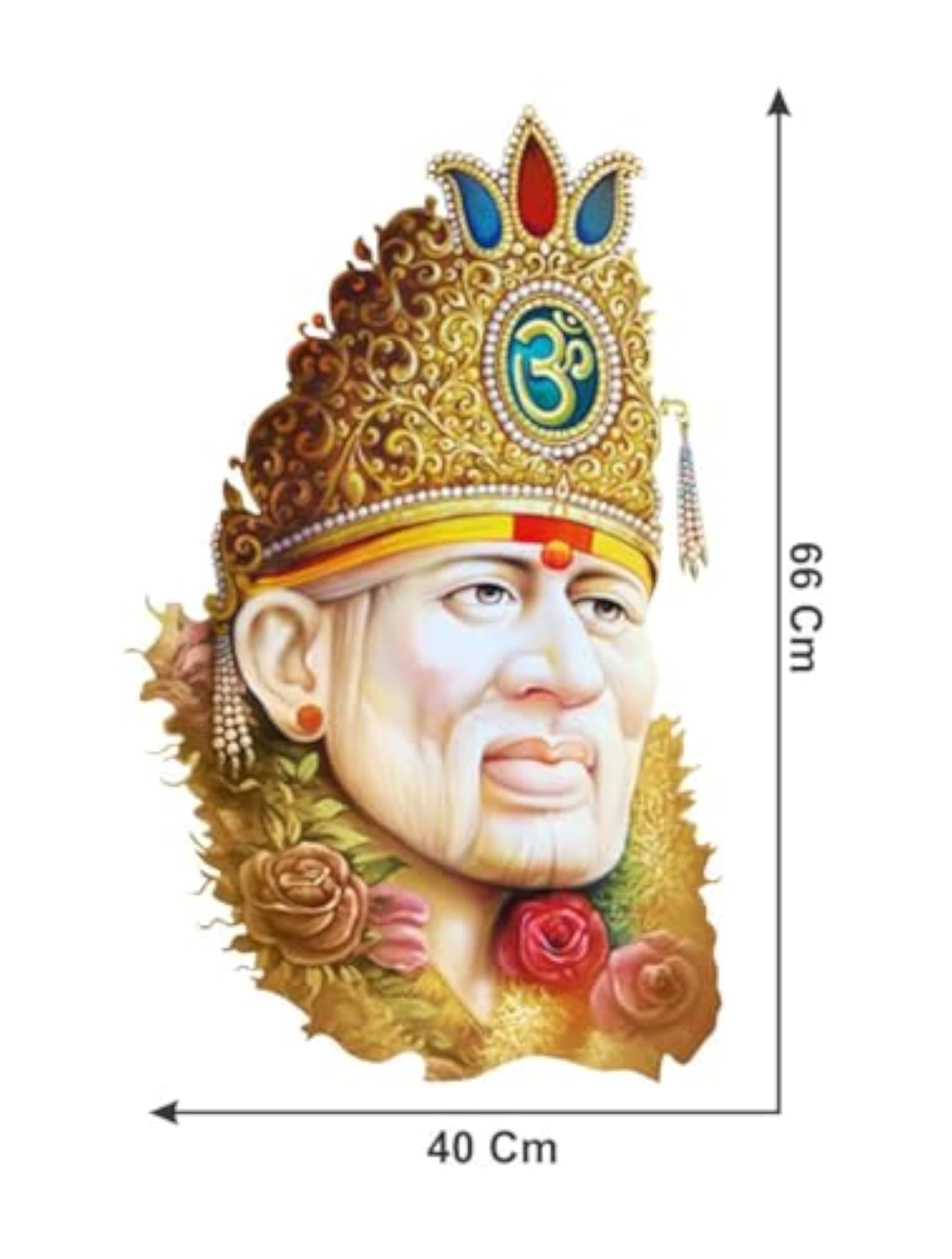 Religious Saibaba Wall Sticker, Spiritual Decor