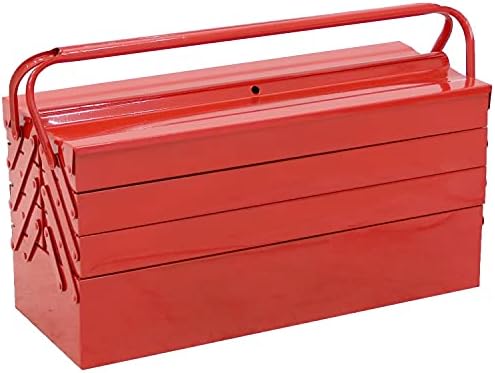 Oypla 4 Tier 7 Tray Heavy Duty Metal Cantilever Tool Box 21" / 530mm