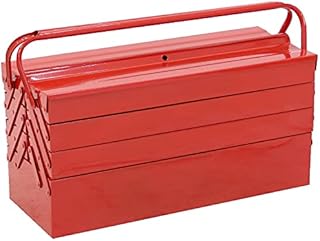 Oypla 4 Tier 7 Tray Heavy Duty Metal Cantilever Tool Box 21" / 530mm