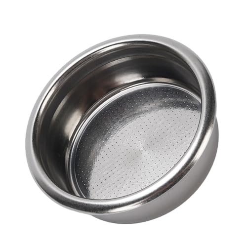Jiawu Acero Inoxidable de 58 Mm No bajo presión. Cesta de Filtro de café de Pie para Mejores Cervecerías, Consistencia, Uso del Hogar (24 mm / 0.9 pulgadas de altura)