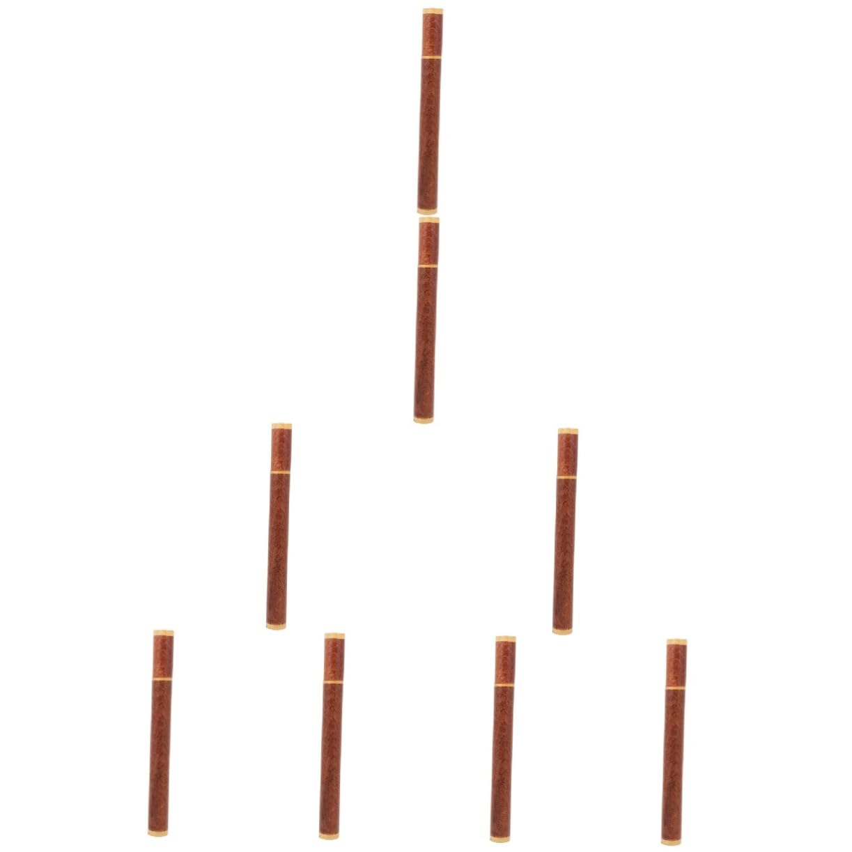 TOPBATHY 8 Stck Räucherstäbchen Halter aus Holz mit Verschlussdeckel Kompakte Aufbewahrung für Duftstäbchen Langlebige Holzröhre mit Feiner Maserung Sicherer Incense Stick Storage