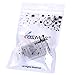 COSMOS Rubber Date Stamp with 12 Phrase Messages Combination, Handle in Random Color (Pink/White)
