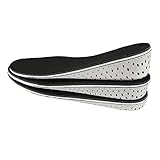 UUYYEO 1 Pair Memory Foam Height Increase Insole Full Length Height Increasing Inserts Heel Lifting Inserts Shoe Lifts Pads Elevator Insoles 2cm