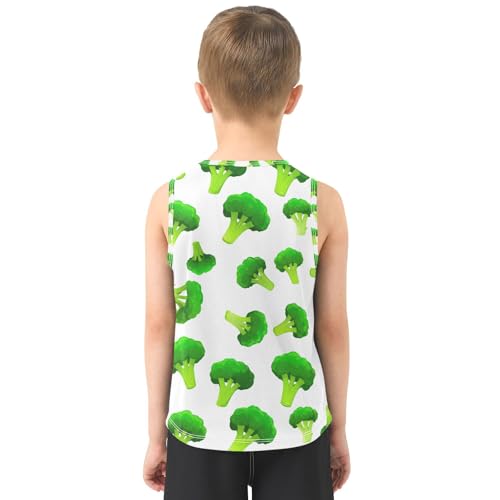 J JOYSAY Floret Food White Boys Tank Top Sleeveless Muscle Shirts Quick Dry Kids T-Shirts 3-15T3