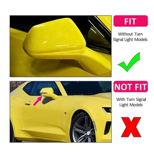 Coque rétroviseur chrome ABS pour Chevy Camaro 2016-2022 - 2