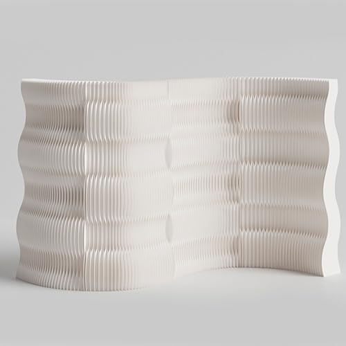 Divisor de habitación moderno, pantalla plegable de privacidad, diseño de papel portátil para oficina, estudio y dormitorio, elegante divisor de pared interior para una mayor privacidad del espacio