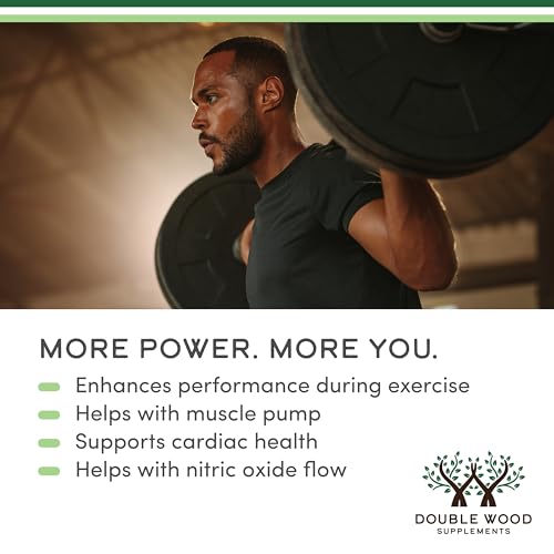 Image of Nitric Oxide Supplement (Stim Free Pre Workout) - Nitric Oxide Booster with Nitrosigine, L Arginine, and L Citrulline (Clinically Studied to Boost No2 Nitric Oxide Flow) 180 Capsules by Double Wood