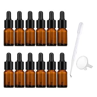 Braunglasflasche Mit Pipette 10 Ml - 10 Stück, DIN 18, Für Öle & Tinkturen