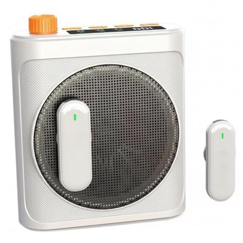 Amplificateur vocal sans fil blanc pour ne plus forcer la voix devant les élèves
