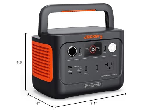 Jackery Explorer 240 v2 Portable Power Station, 256Wh LiFePO4 Battery