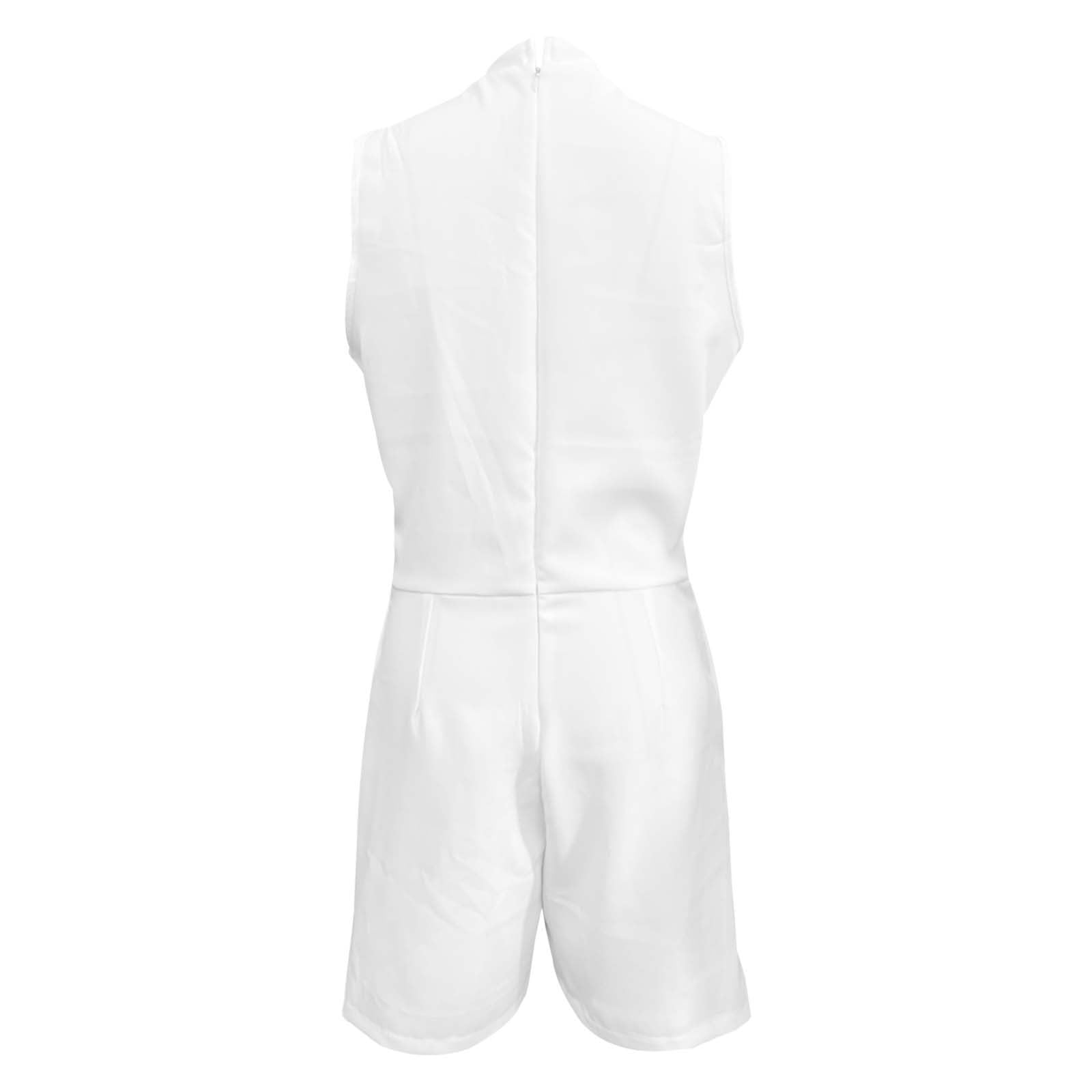 Combinaison Été Femme, Jumpsuit sans manches tenue décontractée idéale au quotidien la maison le printemps l'été l'automne