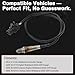 LSU 4.9 Lambda WideBand Oxygen Sensor O2 Sensor Compatible with AEM 30-4110 Digital UEGO AFR Gauge, 30-0300 X-Series Gauge, 30-0310 Inline Controller Replace 17025, 0258017025, 304110, 300300, 300310