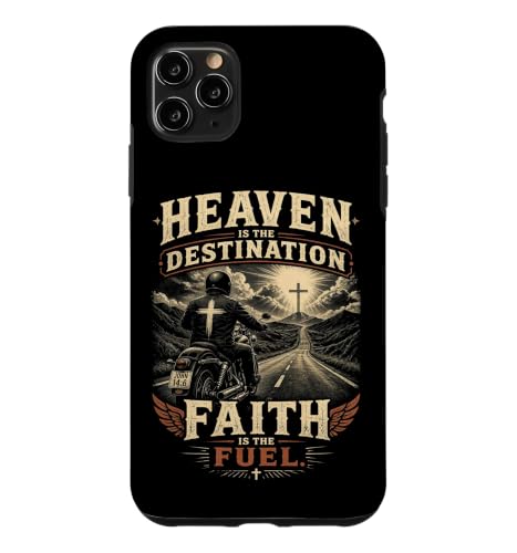 Heaven is the Destination, Faith is The Fuel - Motorcycle �X�}�z�P�[�X iPhone 11 Pro Max �p