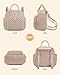 LOVEVOOK Backpack Purse for Women,Small PU Leather Fashion Backpack,Ladies Stylish Waterproof Daypack Shoulder Bags for Travel, Work & Shopping（Camel）