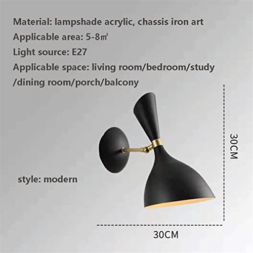 Lámpara de pared ajustable nórdica con luz LED de lectura para cabecero 3