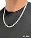 Aka Gioielli - 925 Sterling Silver Curb Cuban Link Chain 7mm - Necklace for Men and Women - Made in Italy - 24 inch long