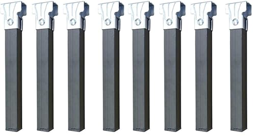 IMEX EL ZORRO - Juego 4 Patas para Somier Sin Ruedas | 370x30x30 mm | Resistente y Estable para Somieres (Paquete de 2)