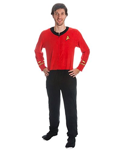 Star Trek Mens Red Union Suit Onesie idéal pour vos soirées série télé