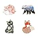 Épingles D'émail Animal De Bande Dessin Animé Set Mignon Plante Émail Envers Les Badges pour Sacs De Vêtements Funny Bear Cat Badges Broches Accessoires De Bijoux