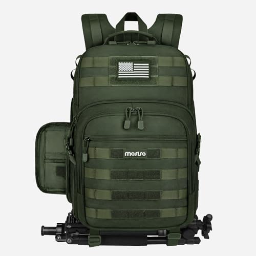 Mochila táctica para cámara MOSISO con compartimento para laptop