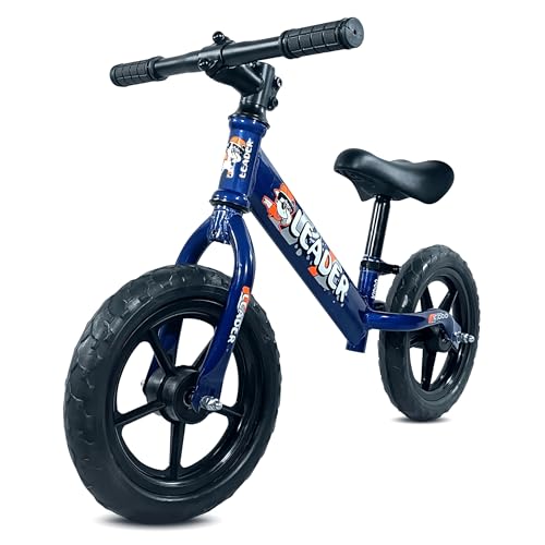 Image of Leader Kiddo Balancing Cycle for Kids Ages 1-4 | Lightweight, Pedal-Free Design for Effortless Fun | Adjustable Seat for Growing Toddlers | Perfect Learning Bicycle for Boys and Girls (Blue)