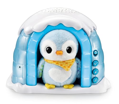 VTech Proyector de pingüino Iglo - Luz nocturna y abrazo con proyección estrellada