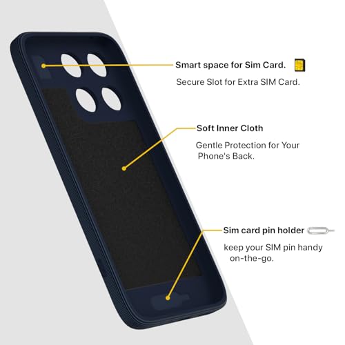 Image of Pikkme Back Cover for Motorola Moto Edge 70 Fusion 5G Soft Matte Silicone Mag-Safe Design (Mag-Safe Not Support) Camera Protection | Slim Fit Bumper Cover (Blue)