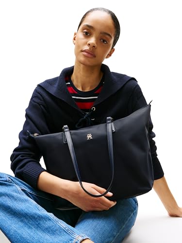 Bolso tote grande para mujer Tommy Hilfiger con cierre miniatura 2
