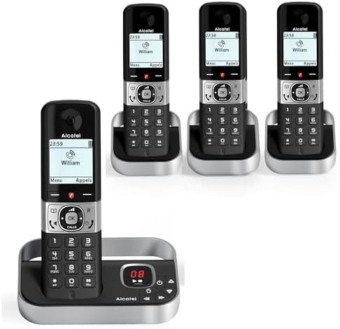 Téléphone fixe sans fil Alcatel f890 voice duo noir - Téléphones & Objets connectés